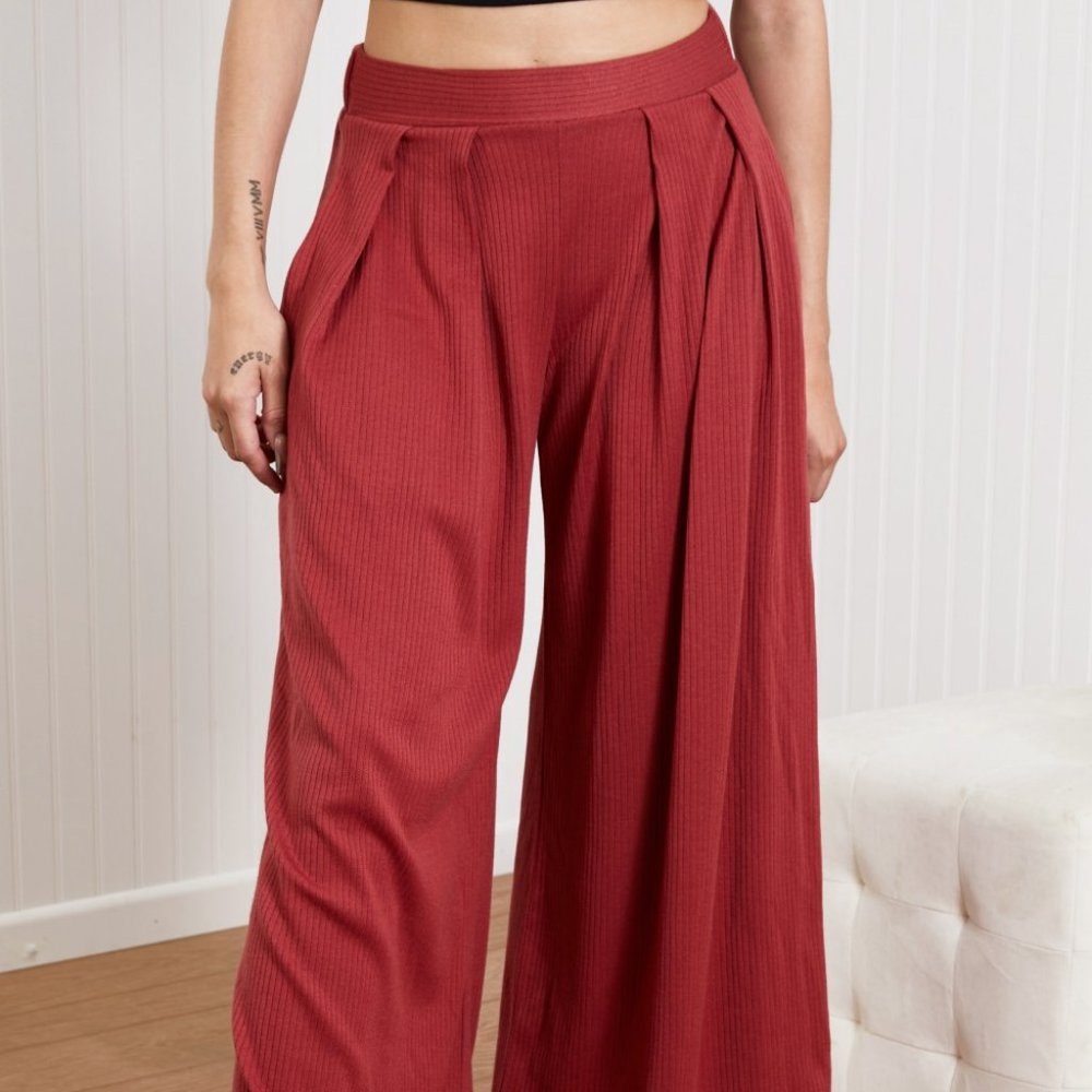 Jade By Jane Lookin' Chic Full Size Wide Leg Pants
